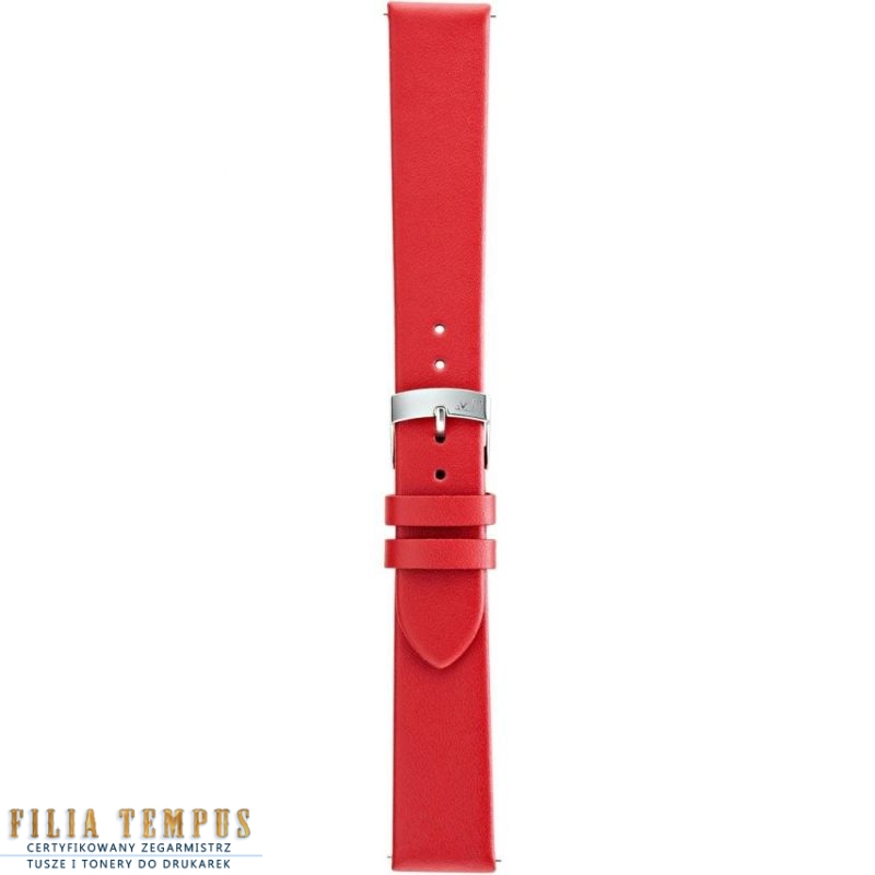 Pasek Morellato Micra-Evoque Nappa Bright Red 20mm A01X5126875083CR20 - Paski i bransolety MORELLATO