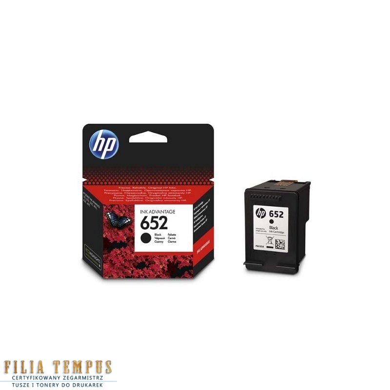 HP 652 czarny (F6V25AE) oryginalny - Tusze HP