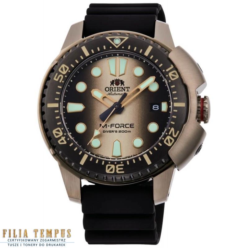 sportowy męski Zegarek Orient M-Force Automatic RA-AC0L05G00B Limited Edition na pasku