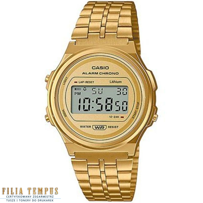 Zegarek Casio A171WEG-9AEF - Zegarki CASIO