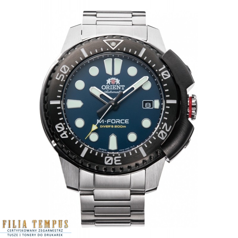 sportowy męski Zegarek Orient M-Force Automatic RA-AC0L07L00B na bransolecie