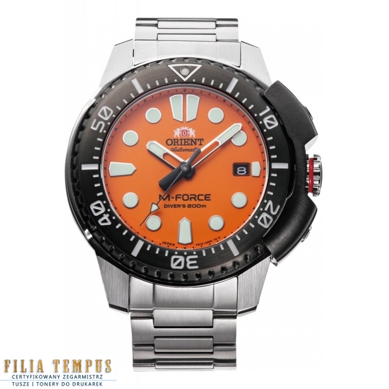 sportowy męski Zegarek Orient M-Force Automatic RA-AC0L08Y00B na bransolecie