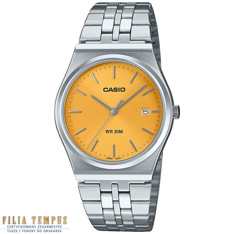 Zegarek Casio MTP-B145D-9AVEF Yellow 35mm - Zegarki CASIO