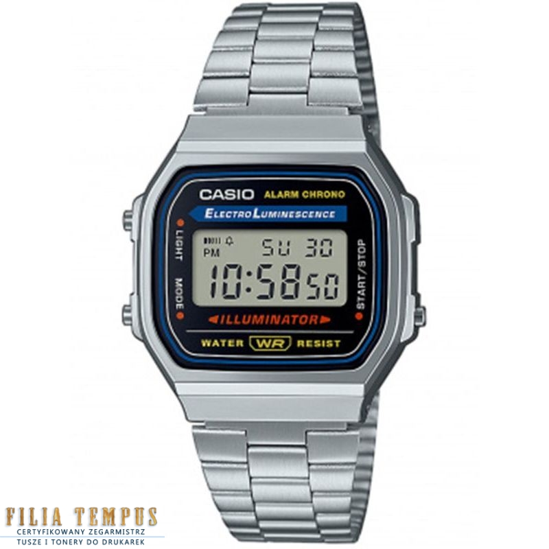 Zegarek Casio Vintage A168WA-1YES Iconic - Zegarki CASIO