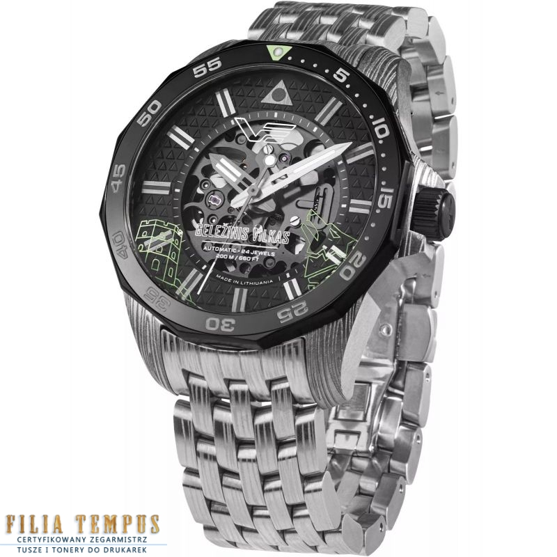 Zegarek Vostok Europe Geležinis Vilkas "Iron Wolf" NH72-225E764B - Zegarki VOSTOK