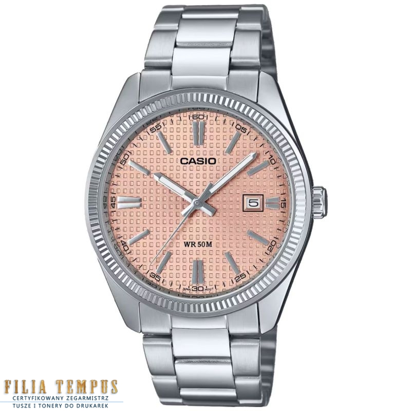 Zegarek Casio MTP-1302PE-4AVEF Pink Classic 38mm - Zegarki CASIO