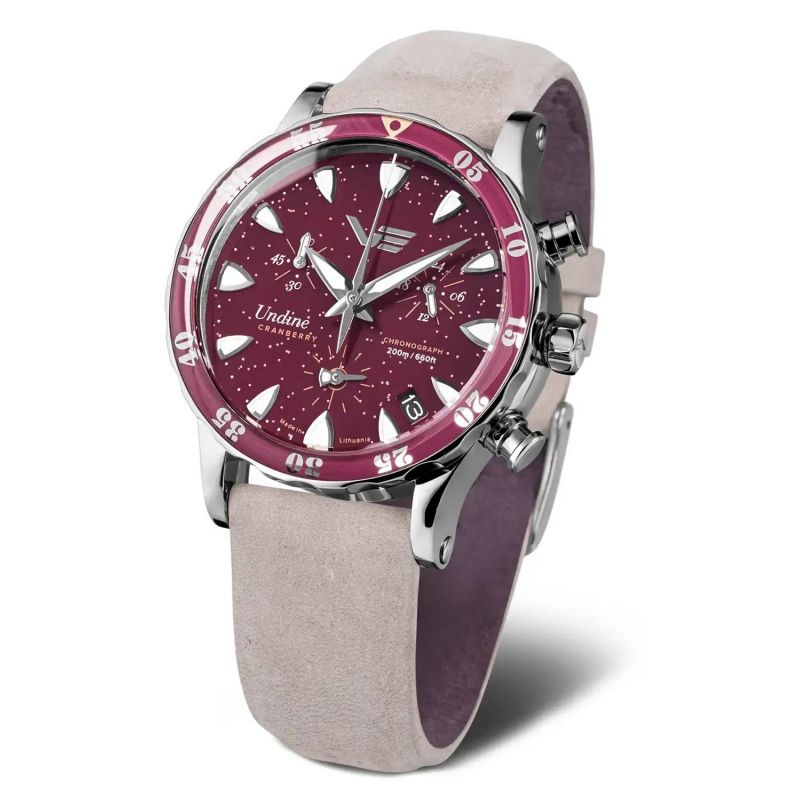 Zegarek Vostok Europe Undine Cranberry VK68-515A774 - Zegarki VOSTOK