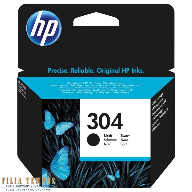 HP 304 czarny (N9K06AE) oryginalny - Tusze HP