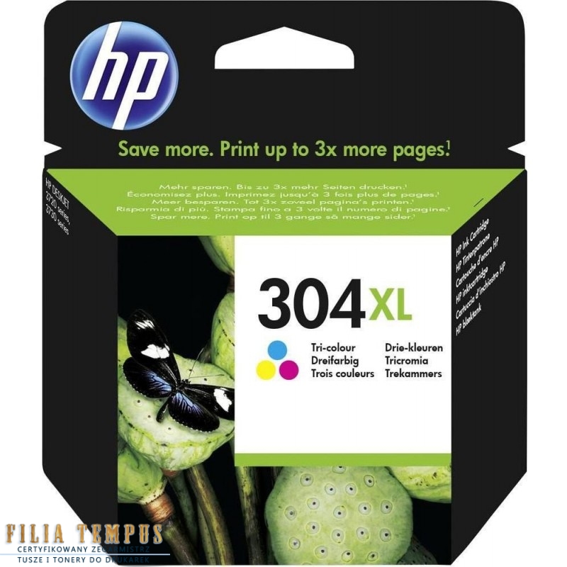 HP 304 XL kolorowy (N9K07AE) oryginalny - Tusze HP